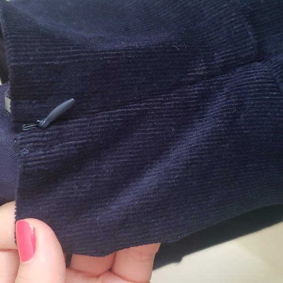 Blue Corduroy Minidress - Picture 3 of 5